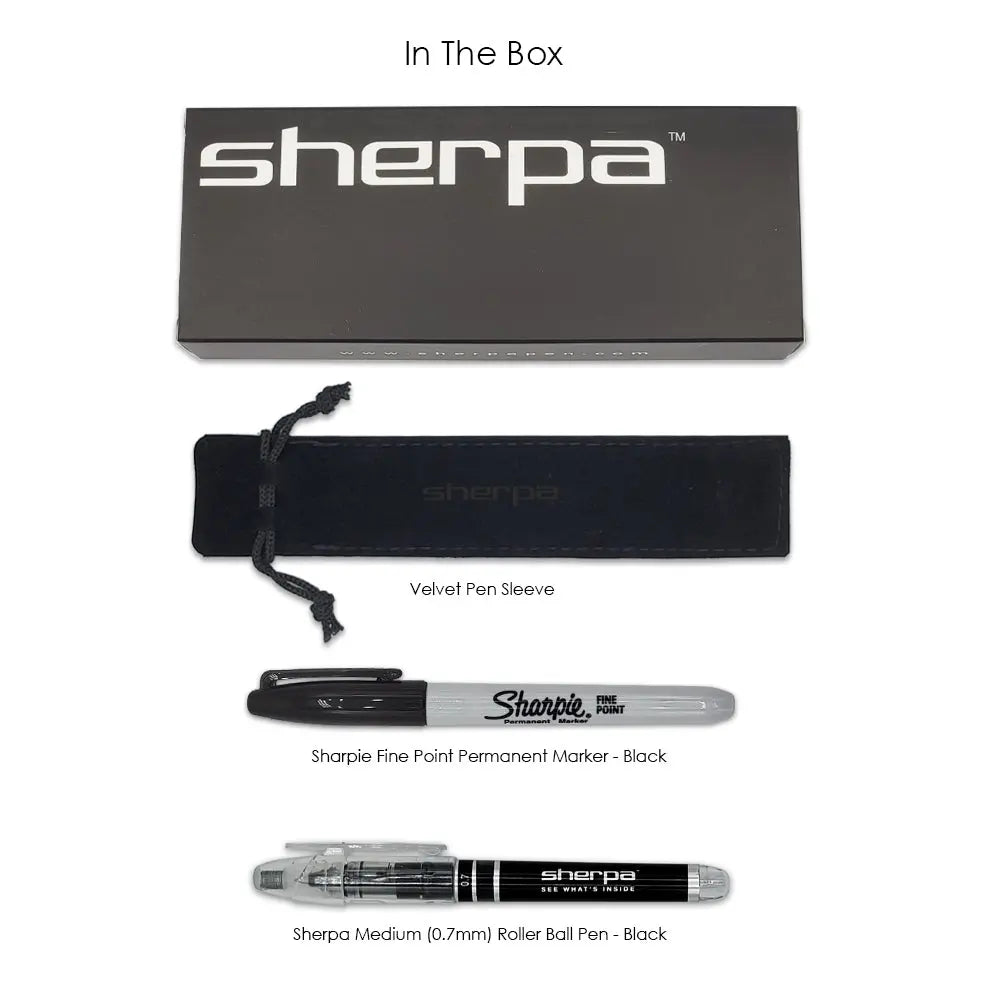 Sherpa Pen Aluminum Classic Perfect Blue and Gold Pen/Sharpie Marker Cover