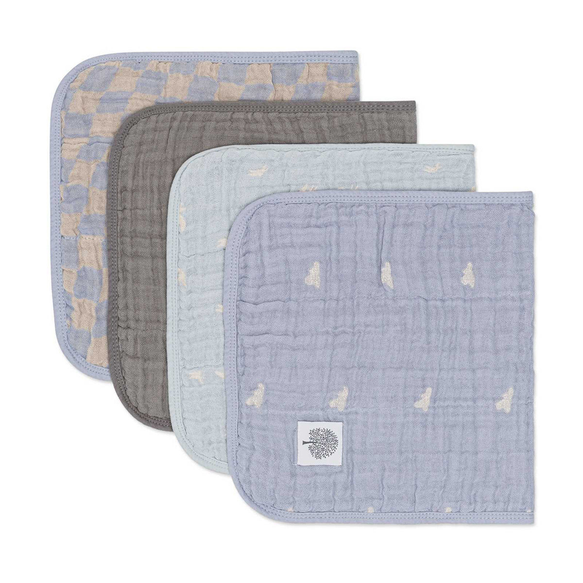 Cloud Set - Muslin Burp Cloths (4 Pack)